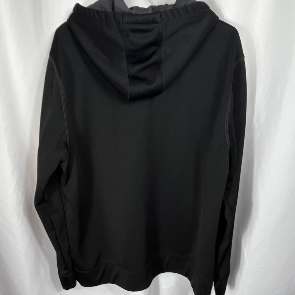 AND1 Men's Black Graphic Print Fleece Pullover Hoodie w/ Pockets Size Large - Picture 5 of 5